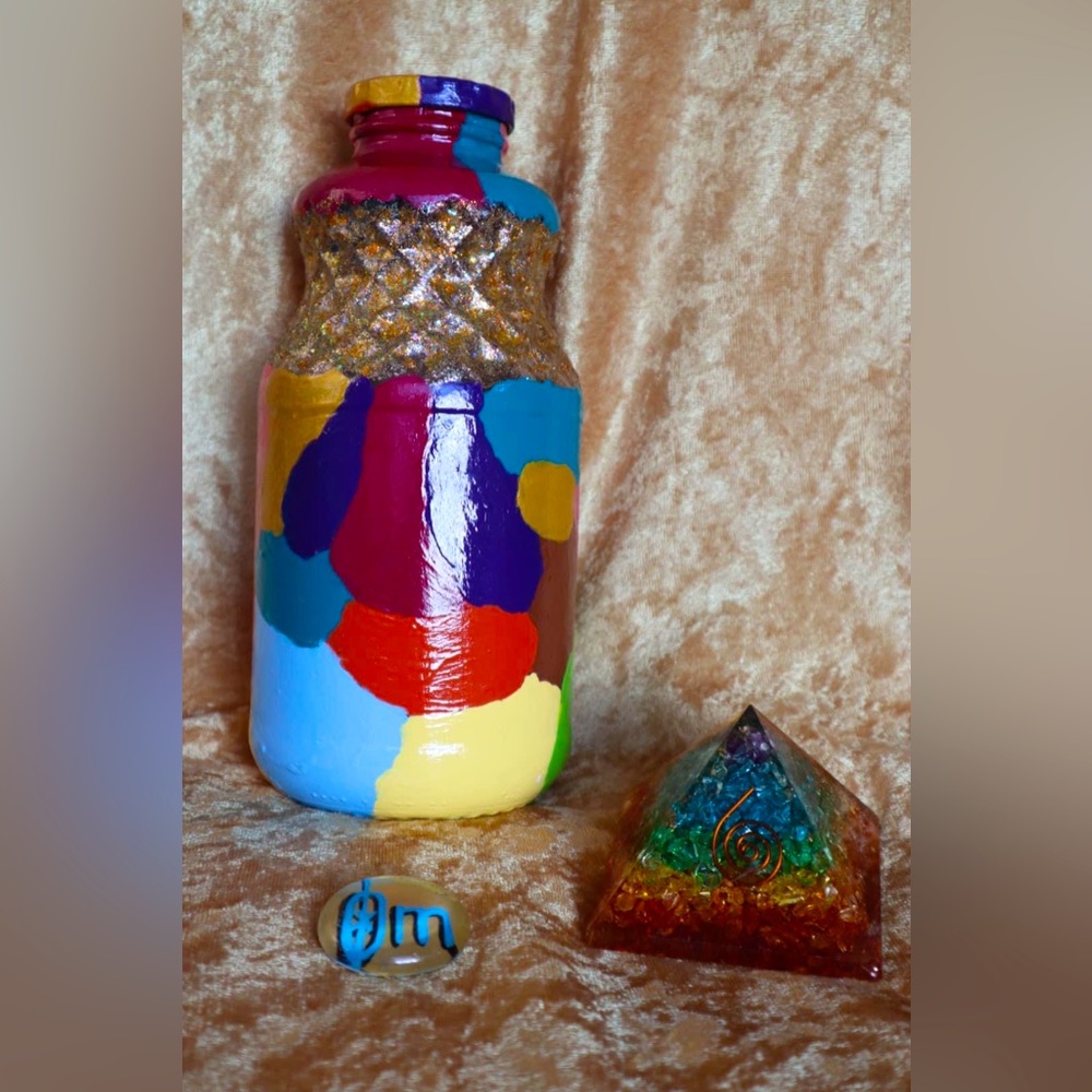 Hand Crafted Cosmic Consciousness Gypsy Jar Psychedelic
